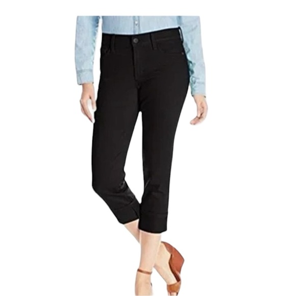 NYDJ Daulat Wide Cuff Capri Size 6 - Picture 1 of 10